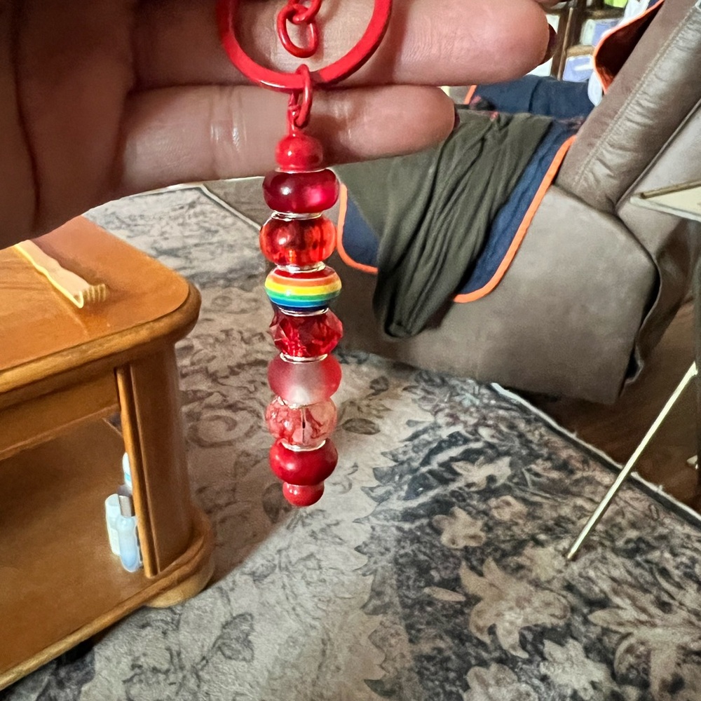 Colorful Beaded Keychains Set - Picture 4 of 10